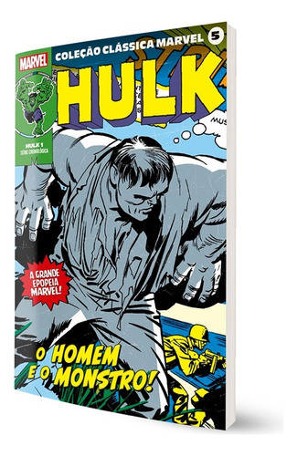 Coleção Clássica Marvel Vol. 5 - Hulk Vol. 1, de Lee, Stan. Editora Panini Brasil LTDA, capa mole em português, 2021