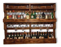 Comprar Bar Botellero En Madera Aéreo , Nogal.