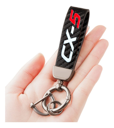 Llavero Coche Estilo Fibra De Carbono Mazda Cx-5 Emblema Cue