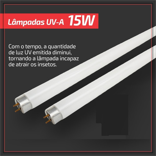Lâmpada Fluorescente Luz Negra 15 Watts Luz Negra Uv-a 15 W
