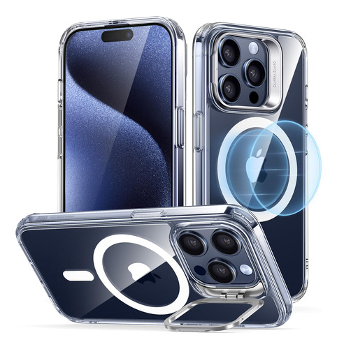 Capa Para iPhone 15 Pro 6.1 Esr Magsafe Com Suporte - Clear