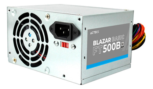 Fuente De Poder Pc 500w Acteck Blazar Basic Ft500b Atx Plata