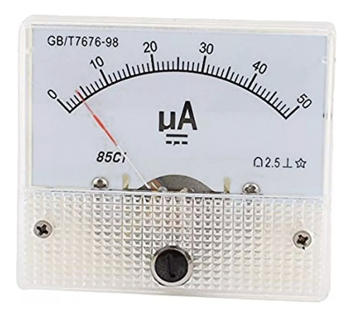 Micro Amperímetro 50ua Analógico Cd 0-50 Micro Amper Panel