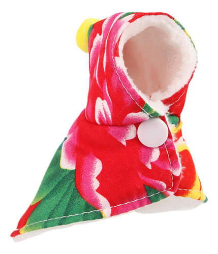 Capa De Loro Para Pájaros Capa Con Capucha Y Estampado De Fl