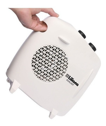 Imagen 3 de 3 de Caloventor eléctrico Liliana CFH510 blanco y negro 220V-240V
