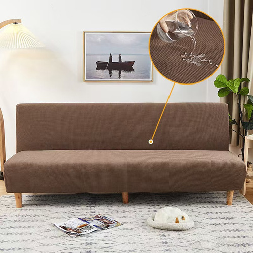 Para Fundas Elásticas Impermeables Para Sofá Cama Sin Color Marrón S
