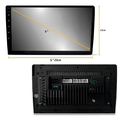 Multimidia Cinoy Md1872 Android 9 Pol 8-core Car Play 2/32 Cor Preto