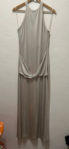 Vestido Halter Iridiscente Zara Xl Con Msi