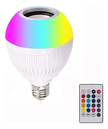 Lampara Led Multicolor Con Parlante Bluetooth + Control 