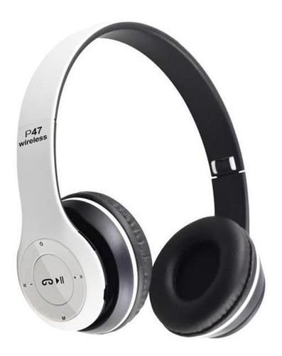 Fone De Ouvido P47 Headphone Sem Fio Branco Bluetooth