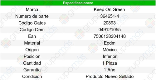 Manguera Moldeada Inferior Roadmaster V8 5.7l 94/96 6647902