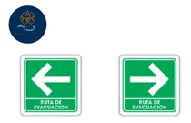 Comprar Señalamiento Ruta De Evacuacion 20x40 Cm Estireno 5 Pzas