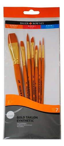 Set Pincel Daler Rowney Sinteticos X7 Serviciopapelero