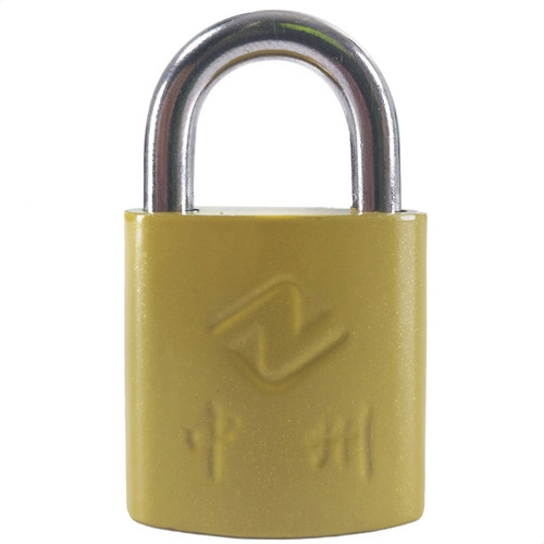 Imagen 2 de 5 de Candado Bronceado Lockers 32 Mm Hierro Reforzado Valija