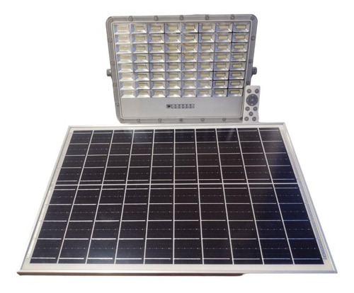 Reflector Led Solar Exterior Panel Luz Jardin C/control 300w