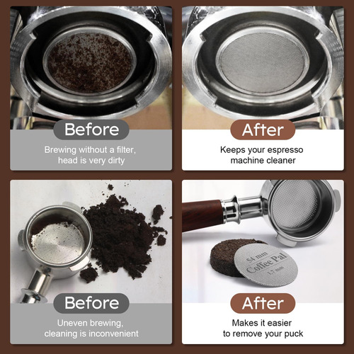 Malla Puck 54mm, Malla Filtro Espresso Para Portafi...