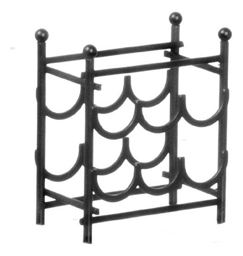 Casa De Muñecas Miniatura 1:12 Escala Negro Vino Rack #s