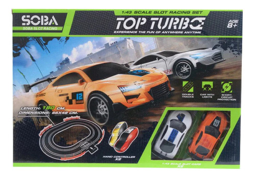 Pista De Carreras Soba Slot Racing Top Turbo Auto Luz Usb