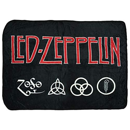 Led Zeppelin 4 Symbols Super Soft And Cuddly Fleece Plu...