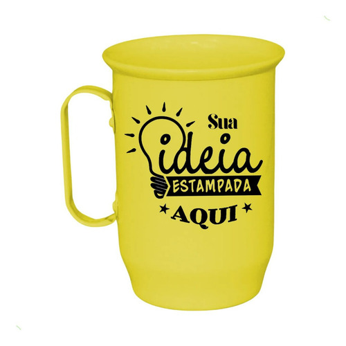 20 Caneca De Alumínio Personalizada Arte Tema Ideia 500ml Mesclar Cores