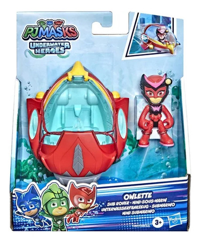 Figura De Acción Owlette Submarino Hasbro Pj Masks Nave