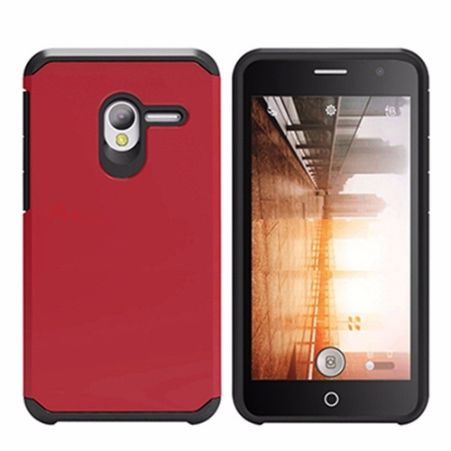 Capa Vermelha Emborrachada Armor Alcatel Pop 3 5.0 Pelicula