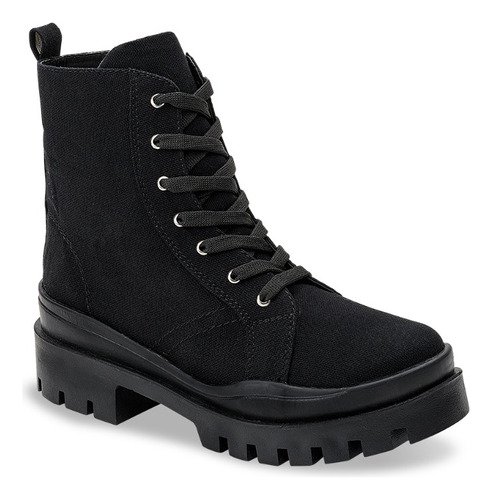 Botas Tipo Tácticas Color Negro Para Dama Mundo Terra