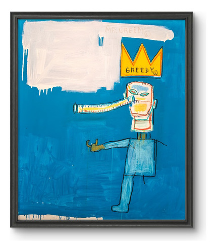 Jean Michel Basquiat Cuadro Decorativo Mr Greedy 