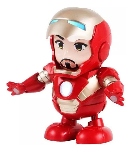 Figura De Iron Man Bailarín Luces Sonido Y Movimiento Niños