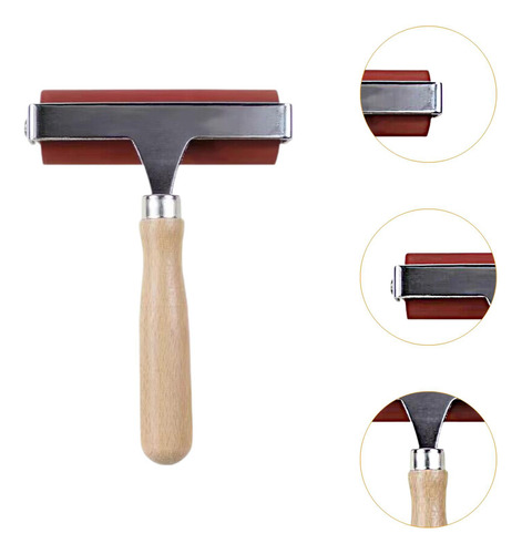 Rodillo De Goma Para Manualidades Y Grabado 4 Pulgadas