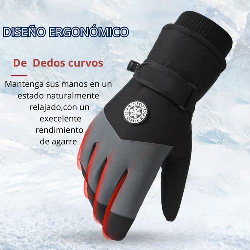 Guantes Térmicos Mujer Abrigados Ski Snowboard Nieve Lila