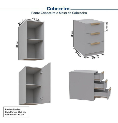 Guarda-roupa Modulado De Canto 12 Peças 17 Portas 2 Mesas