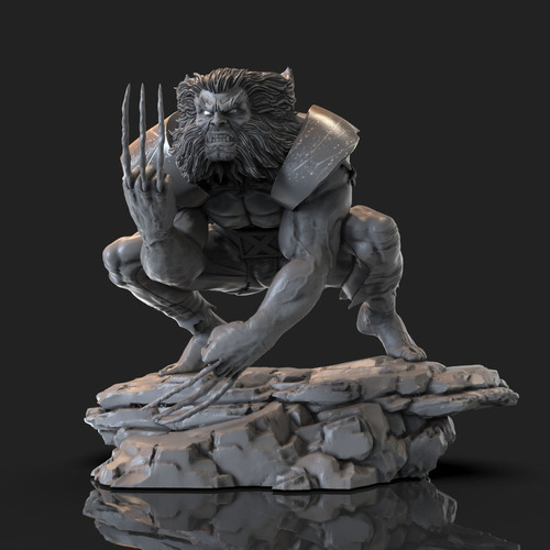 Archivo Stl Impresión 3d - Xmen Wild Wolverine