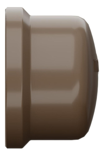 Kit 5 Cap Tampão Soldável Pvc Marrom 1/2 Polegada 20 Tigre