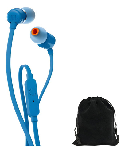 Auriculares Intraurales Jbl Tune T160 Pure Bass Con Micrófon