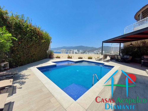 Cad Vista De La Bruma 3. Lujo Y Amplitud Frente Al Mar: Residencia Con Alberca, Palapa Y Vistas Espectaculares En Acapulco