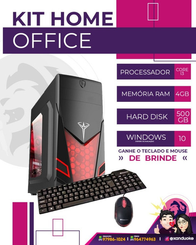 Imagem 2 de 2 de Pc Cpu I3 3220 /hd500 Ou Ssd120/4gb De Ram