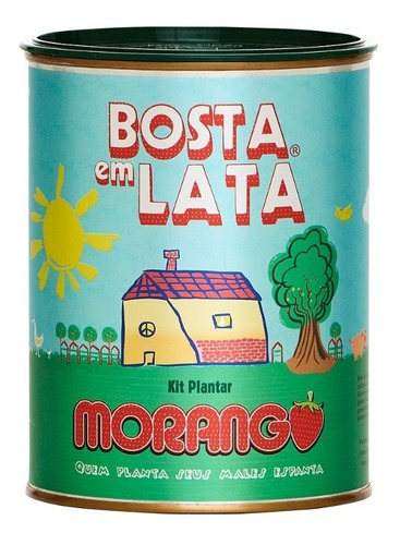 Imagem 1 de 1 de Kit Plantar Bosta Em Lata Morango - 330 G