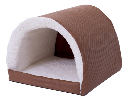 Cama Pet Iglu Sherpa Caramelo