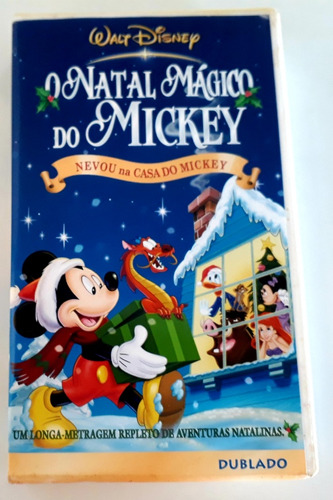 Vhs O Natal Mágico Do Mickey - Nevou Na Casa Do Mickey