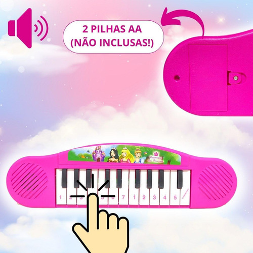 Piano infantil, colores vibrantes, alta calidad, 32 cm