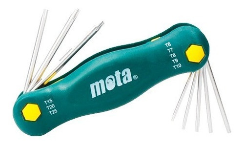 Juego Llave Torx Plegable 8 Pzas Mota