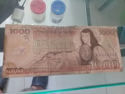 Billete De 1000 Pesos Usado De 1985 