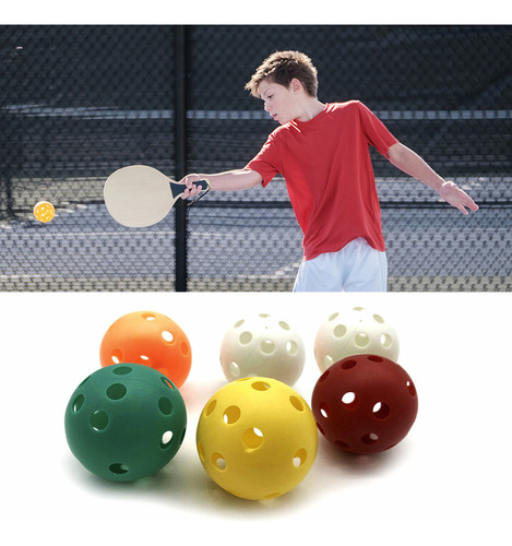 A 6 Bolas De Pickleballs For Uso En Interiores