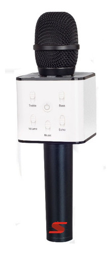 Microfono Inalambrico Karaoke Bluetooth Parlante Usb Color Negro