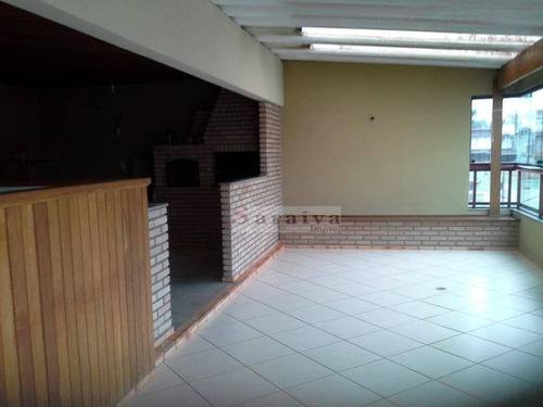 Imagem 15 de 30 de Cobertura Com 3 Dormitórios À Venda, 156 M² Por R$ 740.000,00 - Jardim Hollywood - São Bernardo Do Campo/sp - Co0042
