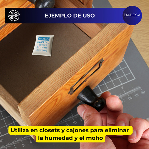 Silica Gel Dabesa 5g 1000 Sobres Desecantes Antihumedad