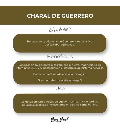 Imagen 2 de 5 de Charal Guerrero 700 Gr. Bam Boo! Lifestyle