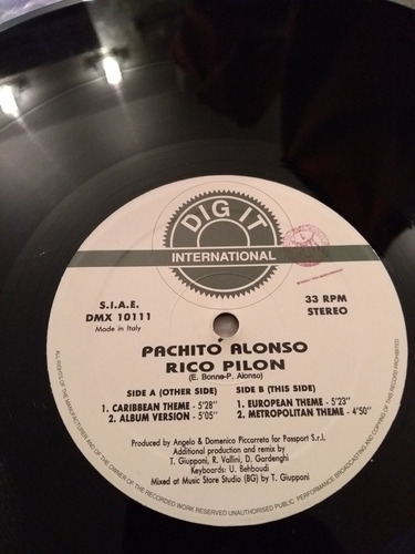 Vinilo Maxi Pachito Alonso - Rico Pilon