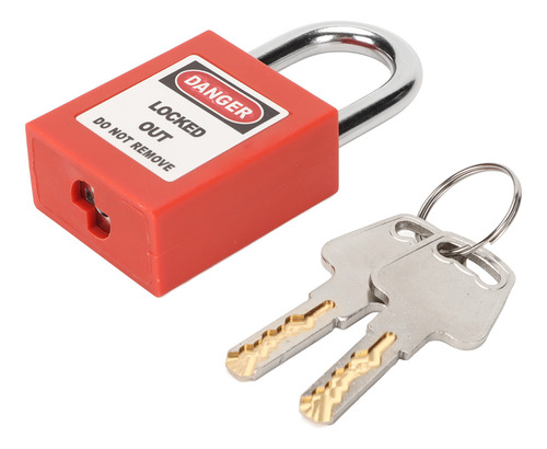 Bloqueo Lockout Lock Tagout De 25 Mm Con 2 Llaves, Aislamien